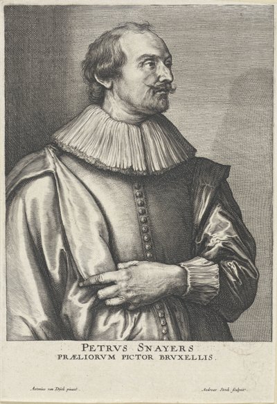 Ritratto di Pieter Snayers da Andries Jacobsz Stock